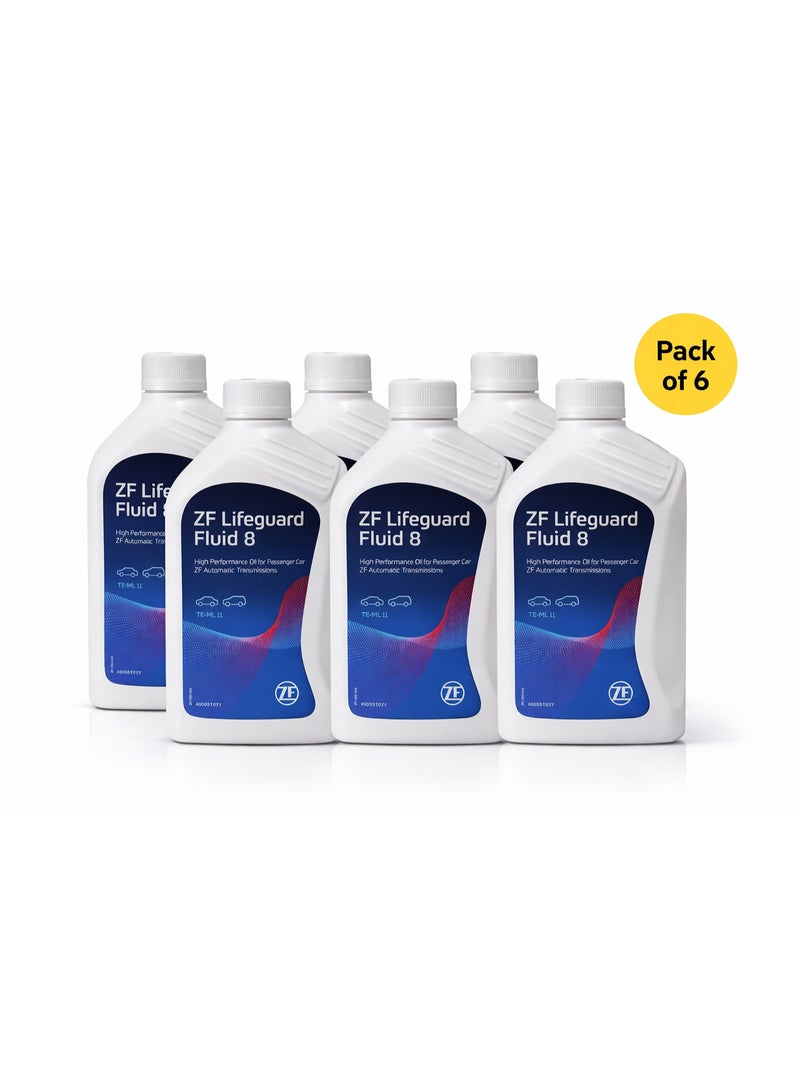 زيت قير أوتوماتيكي ZF Lifeguard Fluid 8 — سعة 1 لتر (عبوة 6 قطع)